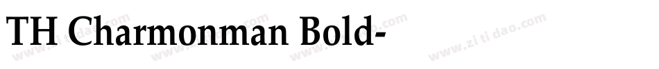 TH Charmonman Bold字体转换